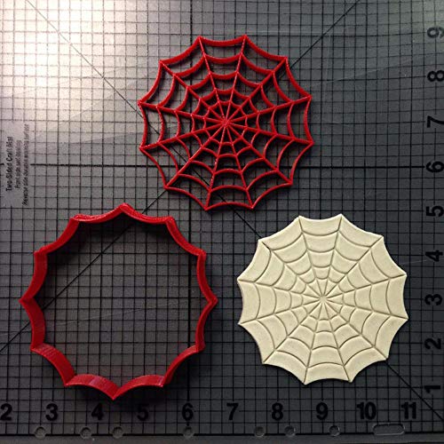 Film Super Hero Spider Face Eyes Spider Web Cookie Cutter Set Made 3D Printed Fondant Cupcake Top Cake Cutter Decorating Tool,Spiderman Eyes 2Inch