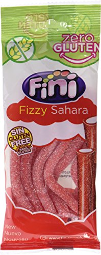 Fini Regaliz Sin Gluten Relleno Cubierto de Pica Sabor Fresa - Paquete de 20 x 80 gr - Total: 1600 gr