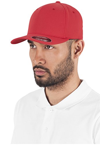 Flexfit Gorra Adulto Gorro 5 Panel Rojo Rojo Talla:Small/Medium