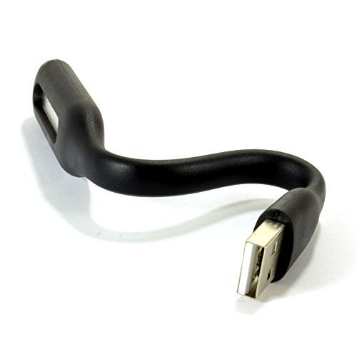 Flexible LED Brillante Luz USB Alimentado Multi Propósito Ordenador Portátil PC Negro