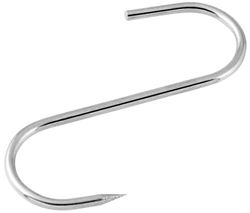 FM Professional Ganchos Carnicero 8Cm, Acero Inoxidable, Color INOX, 8,5cm 10 ud