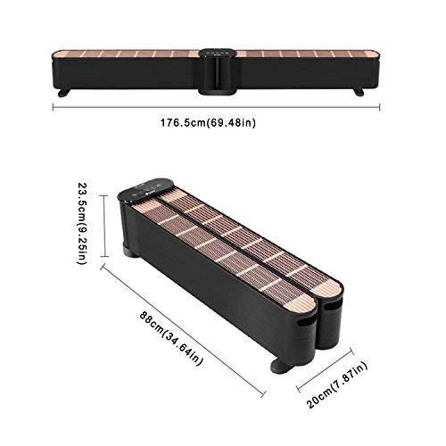 FMOGE Calentador De Zócalo Eléctrico, Conversión De Piso con Control Remoto, Calentador Rápido De Almacenamiento Plegable, Adecuado para Sala De Estar Y Baño, Dormitorio, Impermeable Ip24