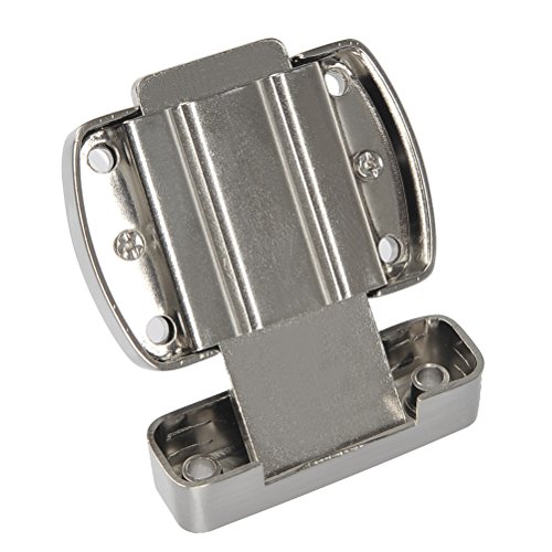 FOCCTS Cerradura para puerta con 6 tornillos Tornillo de seguridad de plata Acabado de acero inoxidable pulido para puerta de gabinete de ventana