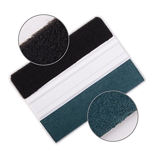 FOSHIO 5 Superior Espátulas con bordes de fieltro para adhesividad Vinilo de Ventana Auto