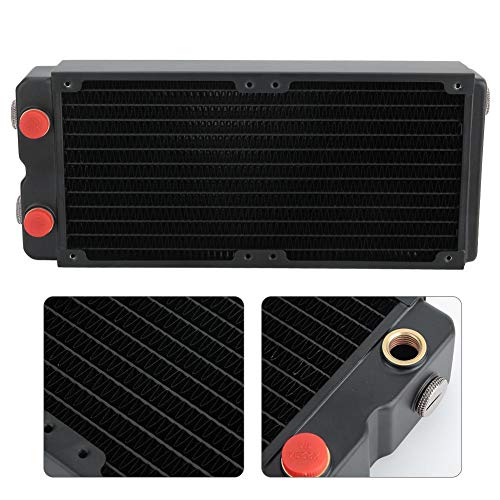 Fournyaa Radiador de refrigeración por Agua, Separador de Agua Integrado Enfriador de Agua con CPU de 12 Tubos y Doble Capa, para Equipos de Belleza e industriales