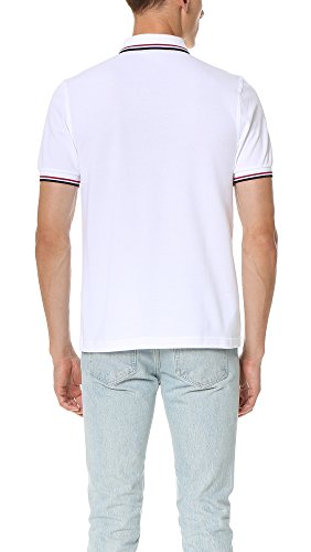 Fred Perry M3600, Polo Para Hombre, Blanco/Rojo Brillante/Azul Marino, XX-Large
