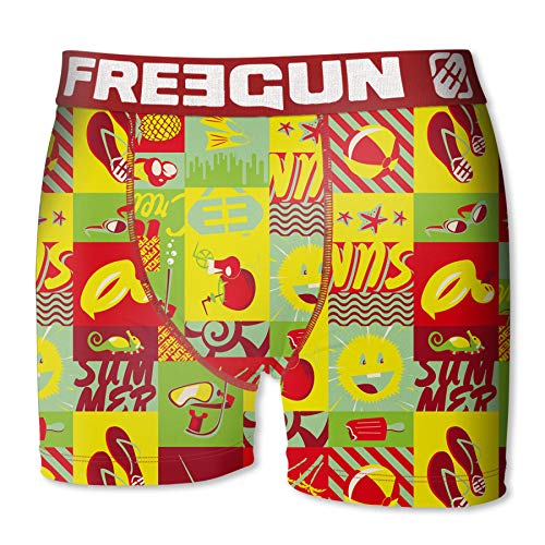 FREEGUN T576-1-A Talla 6/8 unitario Boxer FREEGUN-Rojo-92% poliéster 8% Elastano, 1pc T576-1, Niños