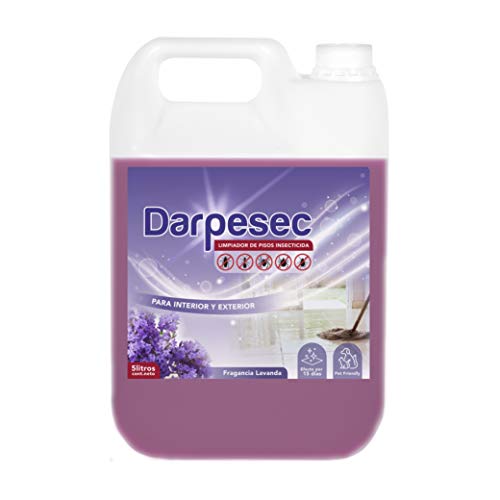 Fregasuelos insecticida producto limpieza anti cucarachas, hormigas, pulgas, chinches, arañas y todo tipo de insectos limpiador friega suelo industrial y hogar 5 litros perfumado lavanda