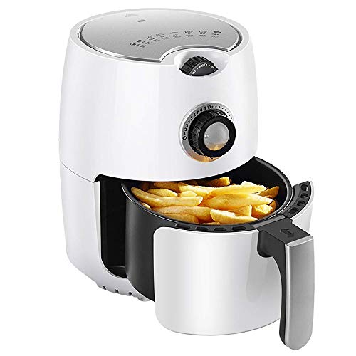 Freidora de aire freidora sin aceite Aire Fryer 1000W eléctricos de aire caliente freidoras grandes de aire Freidora Horno sin Aceite for cocinas Accesorios adicionales, Recetas, pinchos de barbacoa r