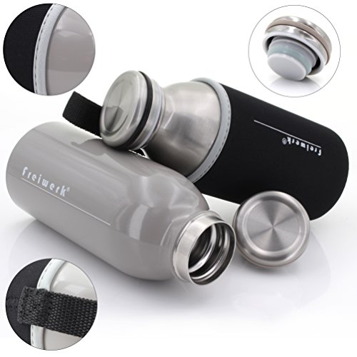 freiwerk® Termo 350ml Acero Inoxidable con Doble Pared tamaño