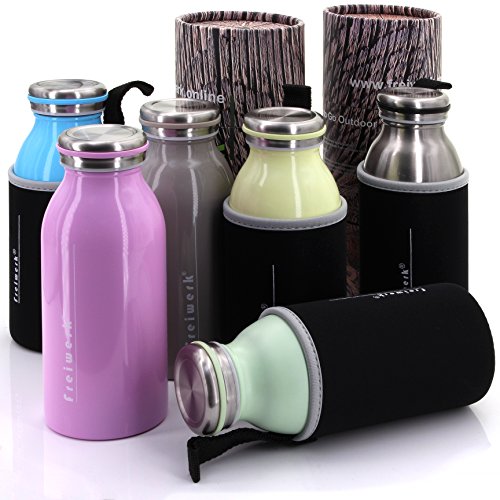 freiwerk® Termo 350ml Acero Inoxidable con Doble Pared tamaño
