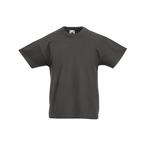 Fruit of the Loom - Camiseta de Manga Corta Original niños (9-11 años/Azul eléctrico)