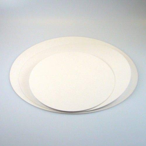 FunCakes - Base redonda de cartón para tartas y tartas (repele la grasa, 5 unidades), papel, 24 cm