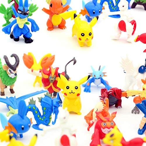 Funmo - Pokemon Monster Mini Figure 2-3 cm in Random, Pokémon Figuras de colección aleatorias (48 Piezas)