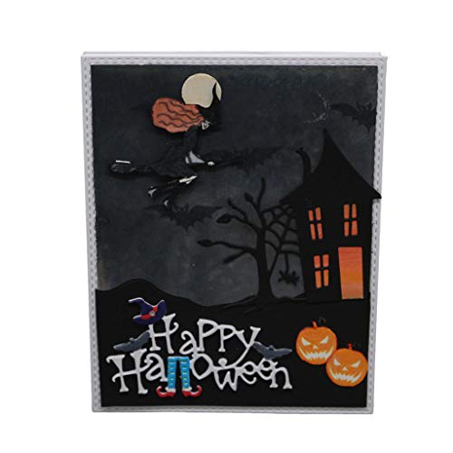 fxco Halloween – Troqueles Plantilla DIY Scrapbooking präge Papel Tarjetas wohnkultur de Halloween casa encantada