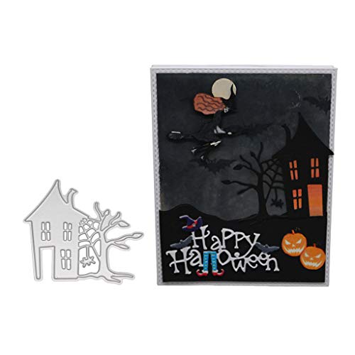 fxco Halloween – Troqueles Plantilla DIY Scrapbooking präge Papel Tarjetas wohnkultur de Halloween casa encantada