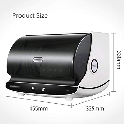Gabinete De DesinfeccióN Escritorio Gabinete De DesinfeccióN Hogar Vertical Mini Cocina Cubiertos Escritorio Armario (Color: Blanco, TamañO: 45.5 × 32.5 × 33cm)