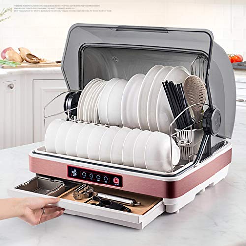 Gabinete De DesinfeccióN Hogar PequeñO Escritorio Mini DesinfeccióN Armario Cocina Vajilla Secador EsterilizacióN UV Gabinete De Limpieza 46 × 37 × 43cm