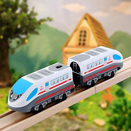 gaeruite Toys Train, Tren Juguete Niños Classic Hape Steam-Era Tren de Carga Locomotora de Trenes de Juguete (Batería no incluida)