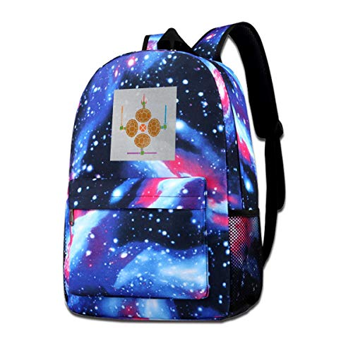 Galaxy - Bolsa de hombro estampada para proteger pizza de las tortugas ninja mutantes de adolescentes, mochila casual de Star Sky para niños y niñas