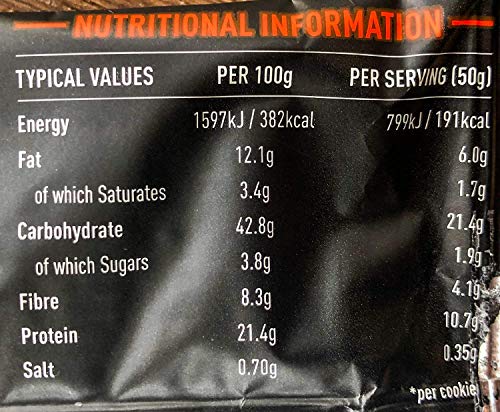 Galleta de avena con chocolate blanco y fresa FUEL10K, 12 x 50 g