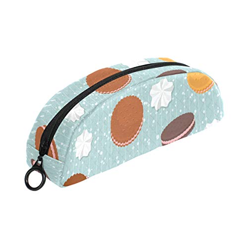 Galletas Forma diferente Bolso pluma Organizador Caja lápices Bolsa bolsa Cremallera Pequeña bolsa maquillaje Papelería estudiantes Clase Niños Niños Adolescentes Colegio Colegio Campus Regalo