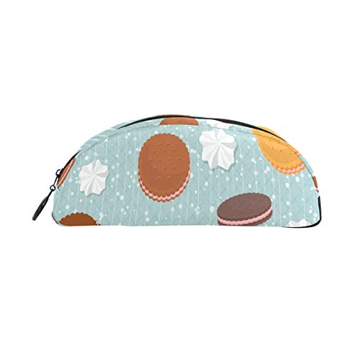 Galletas Forma diferente Bolso pluma Organizador Caja lápices Bolsa bolsa Cremallera Pequeña bolsa maquillaje Papelería estudiantes Clase Niños Niños Adolescentes Colegio Colegio Campus Regalo
