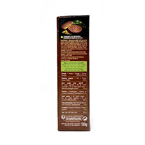 Galletas tentación té verde matcha BIO - Le Moulin du Pivert - 130g (caja de 12 uds) Total: 1560 g