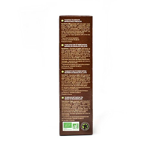 Galletas tentación té verde matcha BIO - Le Moulin du Pivert - 130g (caja de 12 uds) Total: 1560 g