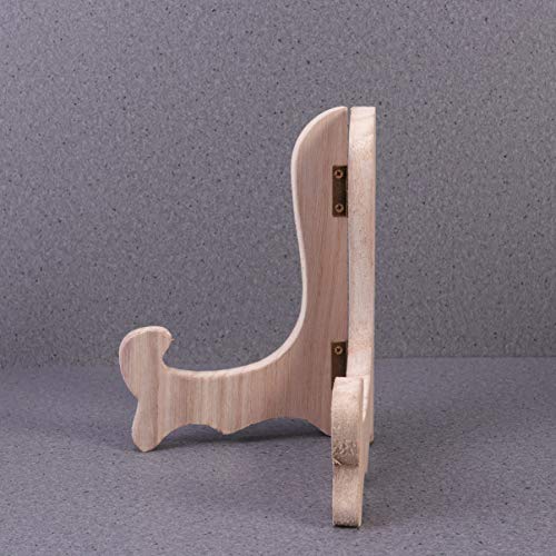 Garneck Soporte de La Torta del Té de La Placa Sostenedor de Exhibición de Escritorio del Estante de Plato de La Galleta del Té para La Fiesta Casera (Color de Paulownia)