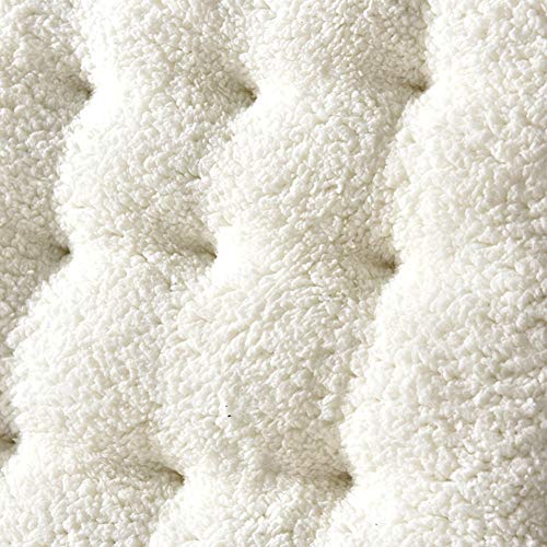 GELing Cojín de Repuesto para Tumbona de Interior y Exterior, reclinable, cojín Grueso，Blanco,130X50X12cm