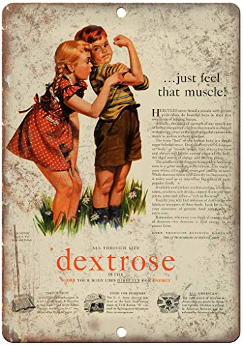 Generic Brands Dextrose Sugar EnergyTin Sign Retro Nostalgia Industrial Estilo Bar Restaurante Personalidad Fondo Decoración de Pared