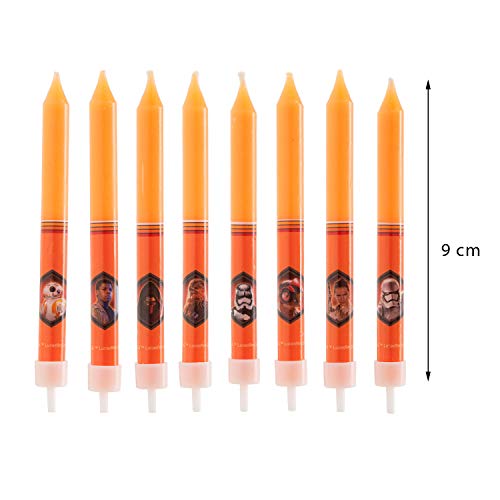 Generique - 8 Velas de cumpleaños Star Wars