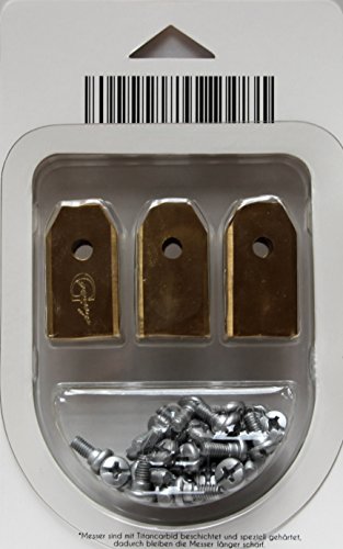 Genisys - Cuchillas de repuesto para Husqvarna Automower (30 unidades, 2018 – Larga vida útil – 0,60 mm) + 30 tornillos ELOX [DIN EN 50636 probado]