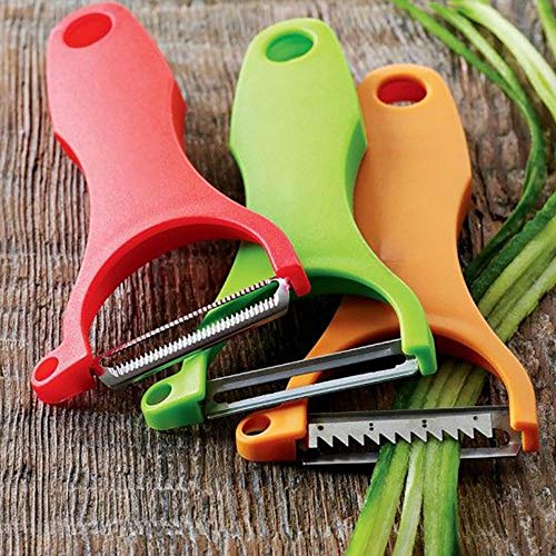 GGFHH Pelador, Magic Trio Pelador Set of 3 Multifuncionales Acero Inoxidable Pelador Pelador de Fruta y Verdura Peeler Set (Pelador)