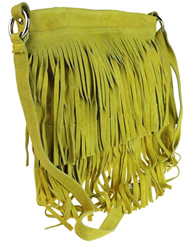 Girly HandBags - Bolso al hombro de Material SintÃ©tico para mujer mostaza