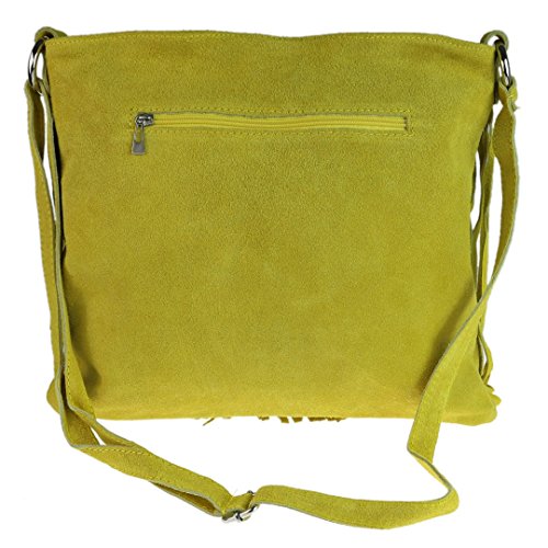 Girly HandBags - Bolso al hombro de Material SintÃ©tico para mujer mostaza