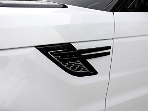 GJJSZ Auto Compatible con Sport 2014 2015 2016 2017 ABS Side Door Fender Air Vent Outlet Trim paino Black