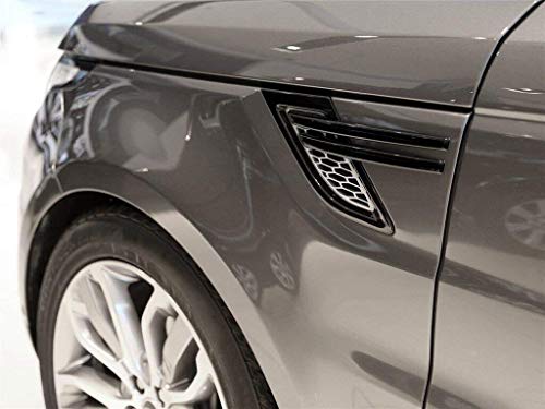 GJJSZ Auto Compatible con Sport 2014 2015 2016 2017 ABS Side Door Fender Air Vent Outlet Trim paino Black