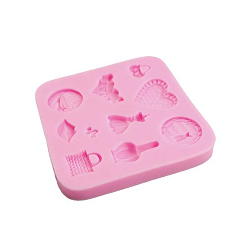 GMTEXTILES Herramienta para Hornear Pasteles de Boda Molde de Fondant de Silicona Sugar Craft Kitchen Topper Decoración Cake Cake Molde Tool