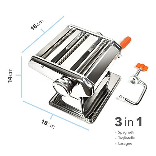 GOODS+GADGETS - Máquina para hacer pasta de acero inoxidable