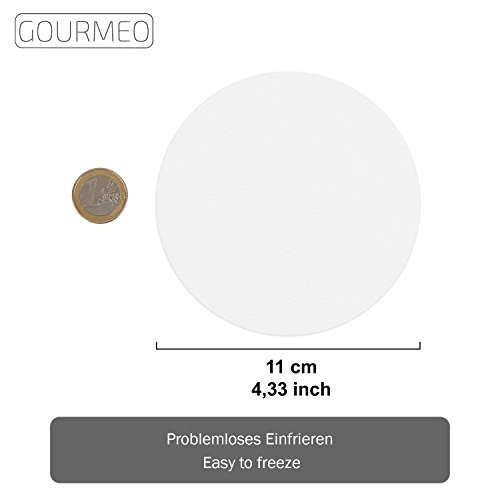 gourmeo Premium hamburguesas + 500 hojas de papel antiadherente | 2 años Garantía de satisfacción. Antihaftpapier