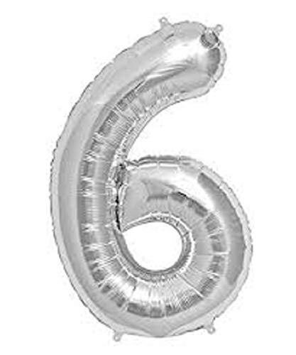 Grabo Número 6 Superloon Paquete individual, Longitud: 101,6 cm, Color Plata, talla única 096S-P