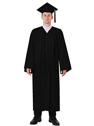 GraduatePro Graduación Toga y Birrete Adulto 2020 Universidad Disfraz Traje Unisex Mujer Hombre 12 Colores