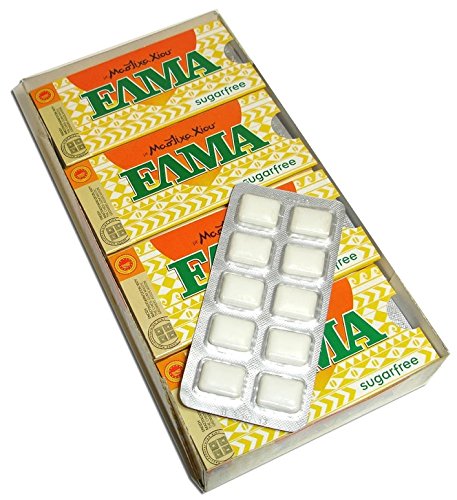 Greek Mastic Chewing Gum Elma Sugar Free (6pcs X 10 Tablets)