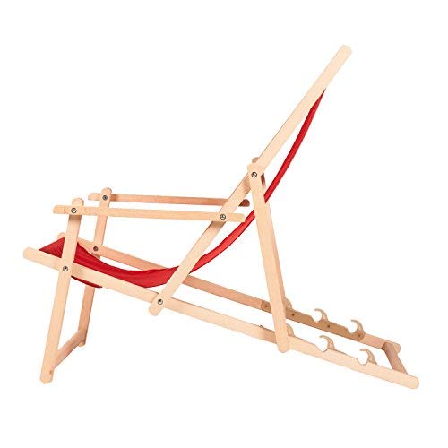GreenBlue Tumbona Plegable Madera de Haya, sin reposabrazos