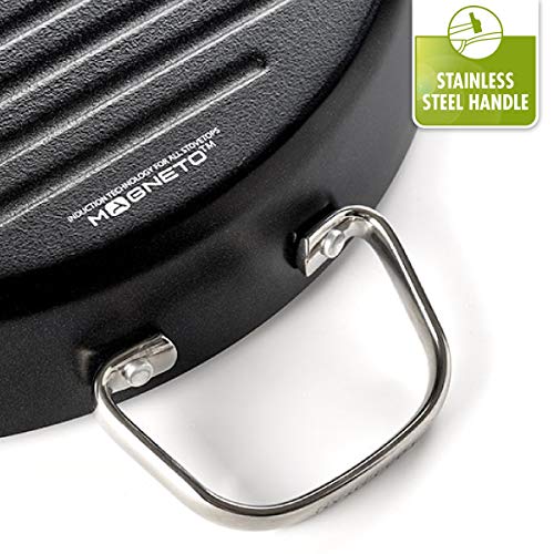 GreenPan CC000495-001 - Crepera, aluminio, aluminio, Negro, 28 cm - Grill