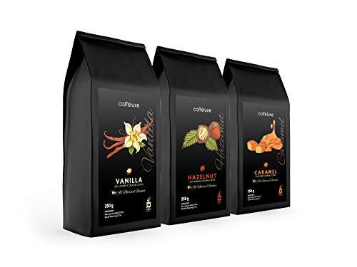 Ground Coffee Mixed Medley - Vainilla, caramelo y avellana (250 g por bolsa)
