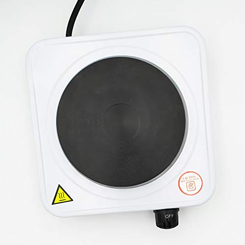 Grunkel - Hornillo eléctrico portátil 1000W de 155 mm de diámetro. Ideal para Camping. Modelo EHP-115