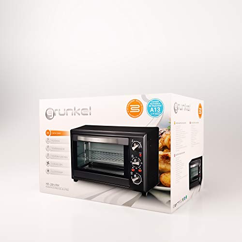 Grunkel Mini Horno HR-28NRM 28L Negro 1600W